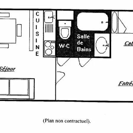 Daire Serac - 2 Pieces Pour 4 Personnes Au Pied Des Pistes Mae-7611 *