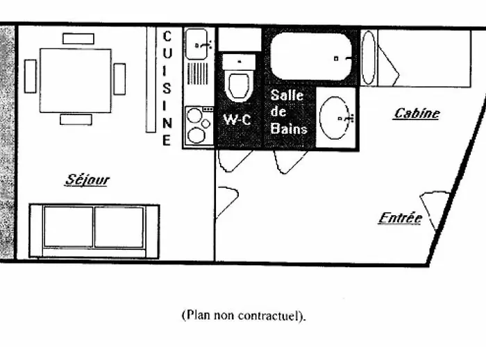 Daire Serac - 2 Pieces Pour 4 Personnes Au Pied Des Pistes Mae-7611 *